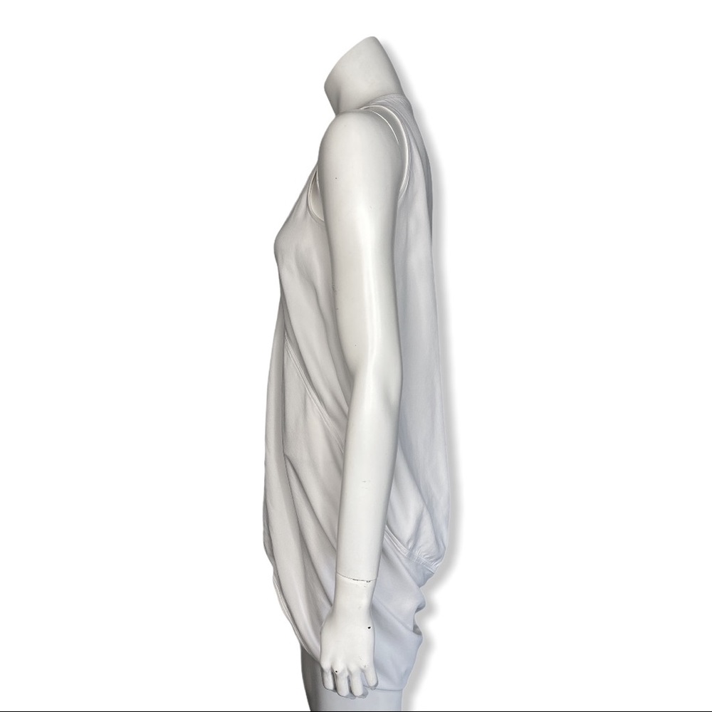 Rick Owens Mainline Draped Milk Tank Top - Picture 2 of 7